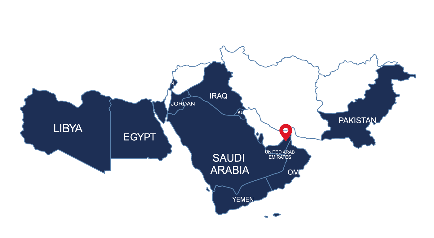 UAE Regional Coverage Map 